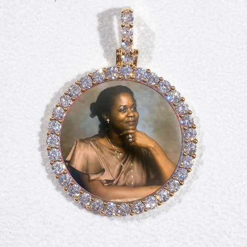 3D CIRCLE CUSTOM PICTURE PENDANT SMALL SIZE