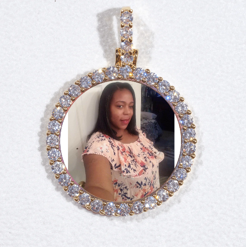3D CIRCLE CUSTOM PICTURE PENDANT SMALL SIZE