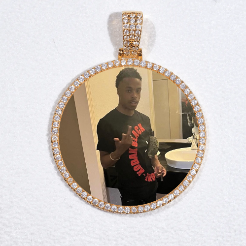 MEDIUM 3D CIRCLE CUSTOM PICTURE PENDANT