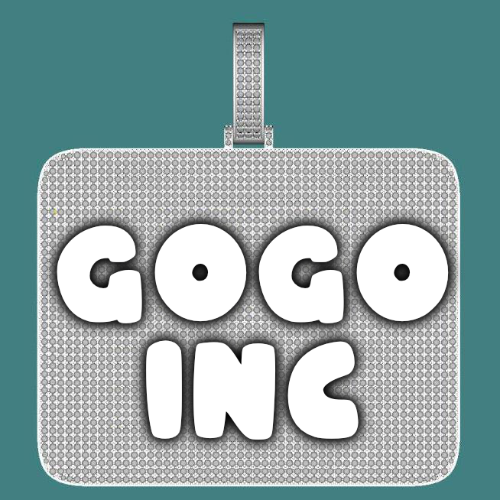 CUSTOM LETTER NECKLACE 3D BIG SQUARE