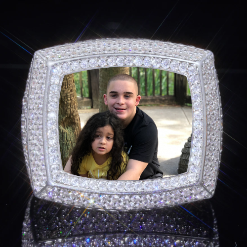 3D CUSTOM PICTURE ICED RING