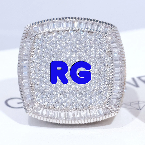 CUSTOM LETTER 3D ICED RING