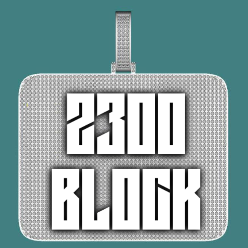 CUSTOM LETTER NECKLACE 3D BIG SQUARE