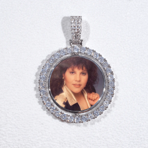 3D Spinning 2-Faced Custom Picture Pendant