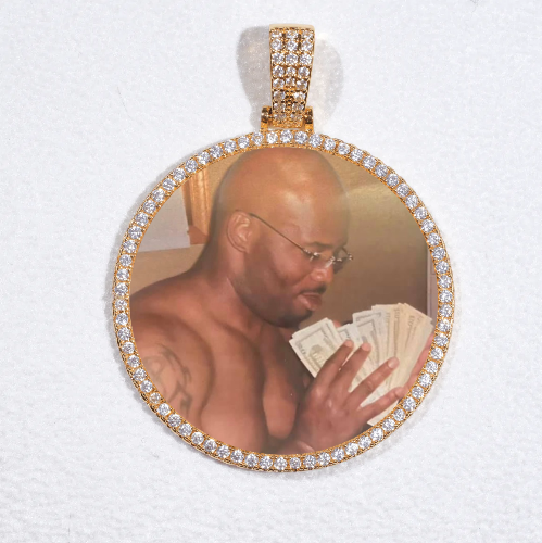MEDIUM 3D CIRCLE CUSTOM PICTURE PENDANT