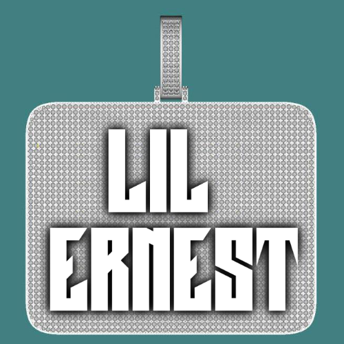 CUSTOM LETTER NECKLACE 3D BIG SQUARE