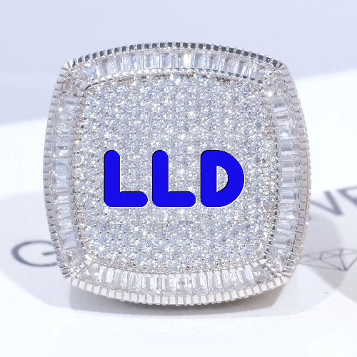 CUSTOM LETTER 3D ICED RING