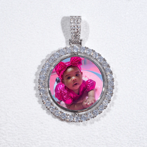 3D Spinning 2-Faced Custom Picture Pendant