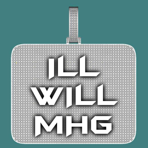 CUSTOM LETTER NECKLACE 3D BIG SQUARE