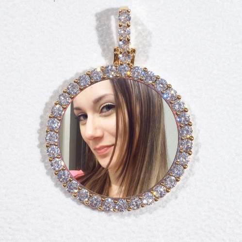 3D CIRCLE CUSTOM PICTURE PENDANT SMALL SIZE