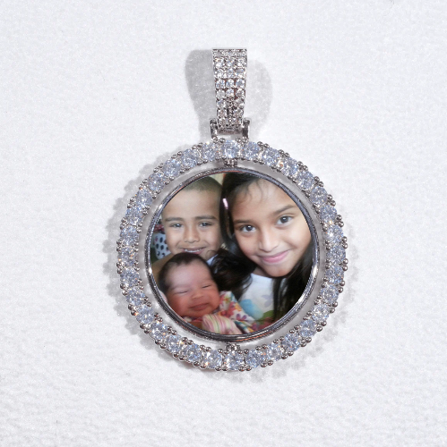 3D Spinning 2-Faced Custom Picture Pendant