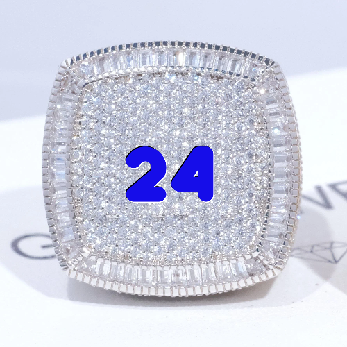CUSTOM LETTER 3D ICED RING
