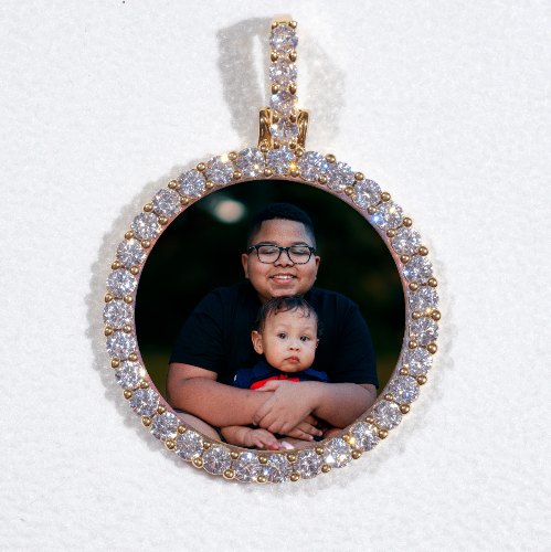 3D CIRCLE CUSTOM PICTURE PENDANT SMALL SIZE