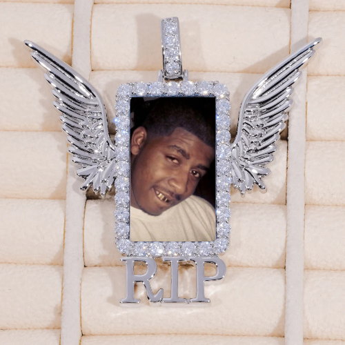 RIP WING 3D CUSTOM PICTURE PENDANT