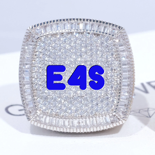 CUSTOM LETTER 3D ICED RING