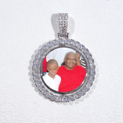 3D Spinning 2-Faced Custom Picture Pendant