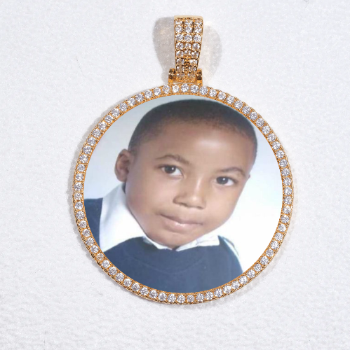 MEDIUM 3D CIRCLE CUSTOM PICTURE PENDANT