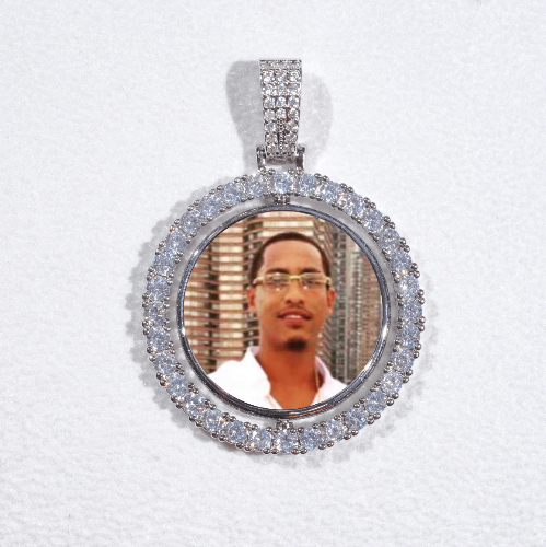 3D Spinning 2-Faced Custom Picture Pendant