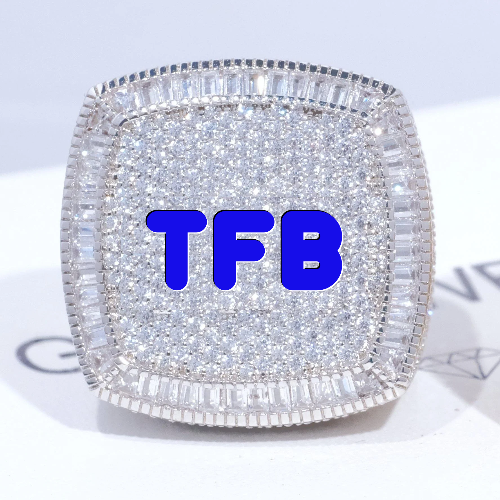 CUSTOM LETTER 3D ICED RING