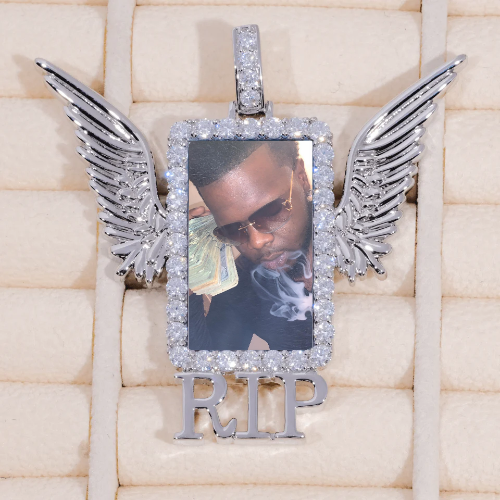RIP WING 3D CUSTOM PICTURE PENDANT