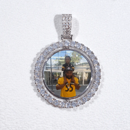 3D Spinning 2-Faced Custom Picture Pendant