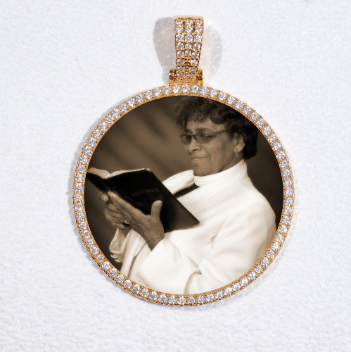 MEDIUM 3D CIRCLE CUSTOM PICTURE PENDANT