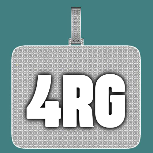 CUSTOM LETTER NECKLACE 3D BIG SQUARE