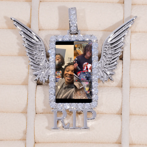 RIP WING 3D CUSTOM PICTURE PENDANT
