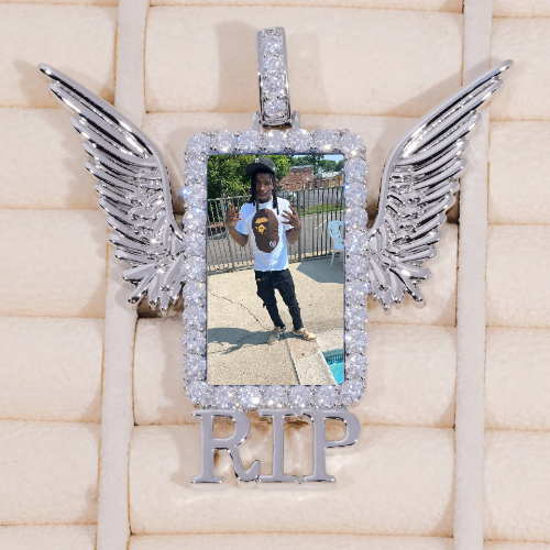 RIP WING 3D CUSTOM PICTURE PENDANT