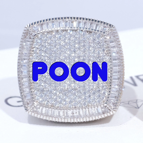 CUSTOM LETTER 3D ICED RING