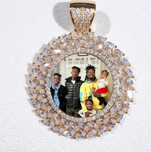 Large 3D Wheat Ear Custom Picture Pendant