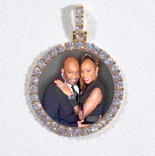 3D CIRCLE CUSTOM PICTURE PENDANT SMALL SIZE