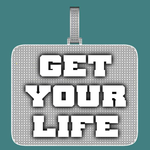 CUSTOM LETTER NECKLACE 3D BIG SQUARE