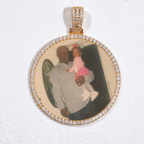 MEDIUM 3D CIRCLE CUSTOM PICTURE PENDANT