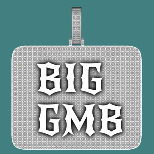 CUSTOM LETTER NECKLACE 3D BIG SQUARE