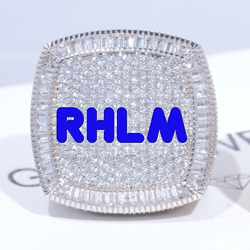 CUSTOM LETTER 3D ICED RING