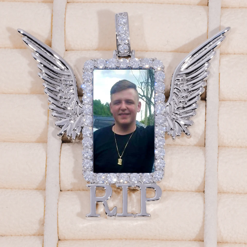 RIP WING 3D CUSTOM PICTURE PENDANT