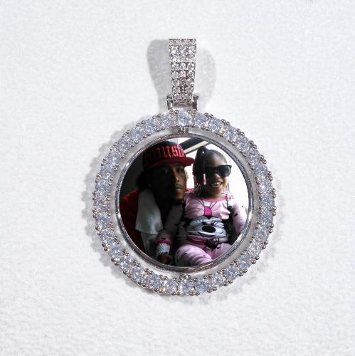 3D Spinning 2-Faced Custom Picture Pendant