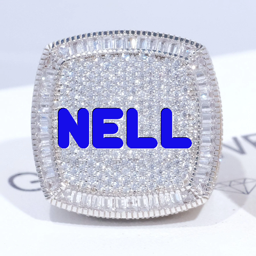 CUSTOM LETTER 3D ICED RING