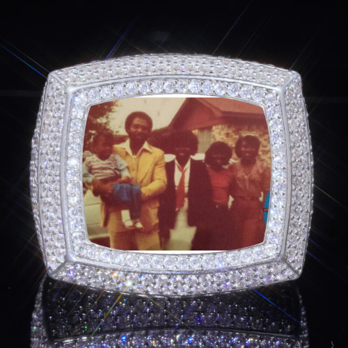 3D CUSTOM PICTURE ICED RING