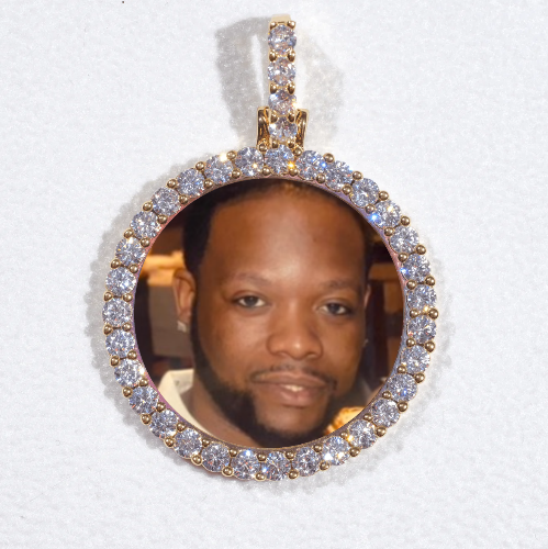 3D CIRCLE CUSTOM PICTURE PENDANT SMALL SIZE