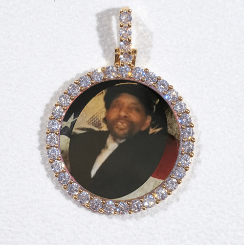 3D CIRCLE CUSTOM PICTURE PENDANT SMALL SIZE