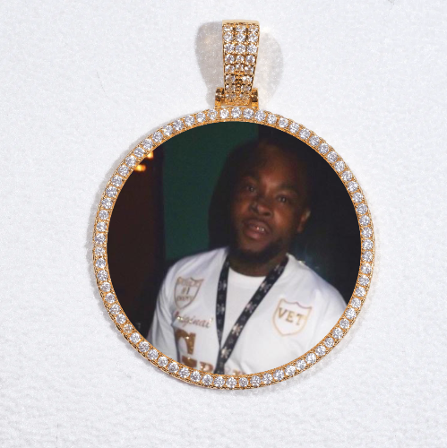 MEDIUM 3D CIRCLE CUSTOM PICTURE PENDANT