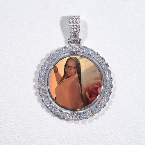 3D Spinning 2-Faced Custom Picture Pendant
