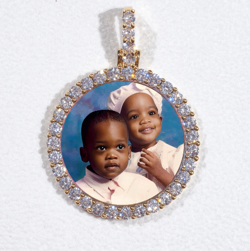 3D CIRCLE CUSTOM PICTURE PENDANT SMALL SIZE