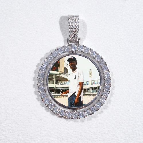 3D Spinning 2-Faced Custom Picture Pendant