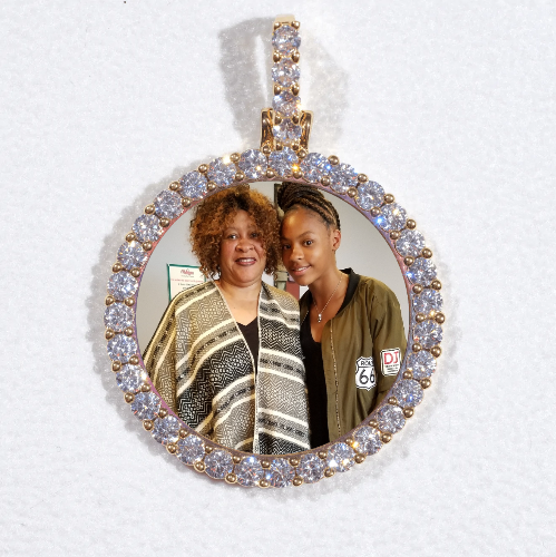 3D CIRCLE CUSTOM PICTURE PENDANT SMALL SIZE