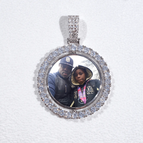 3D Spinning 2-Faced Custom Picture Pendant