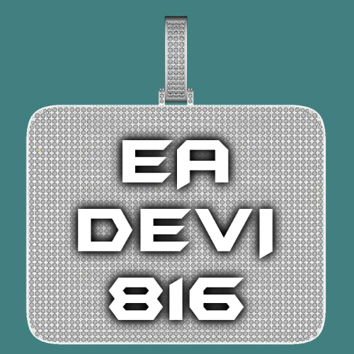 CUSTOM LETTER NECKLACE 3D BIG SQUARE