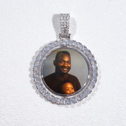 3D Spinning 2-Faced Custom Picture Pendant